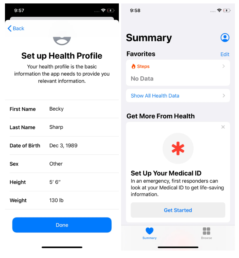 Health на iPhone 2