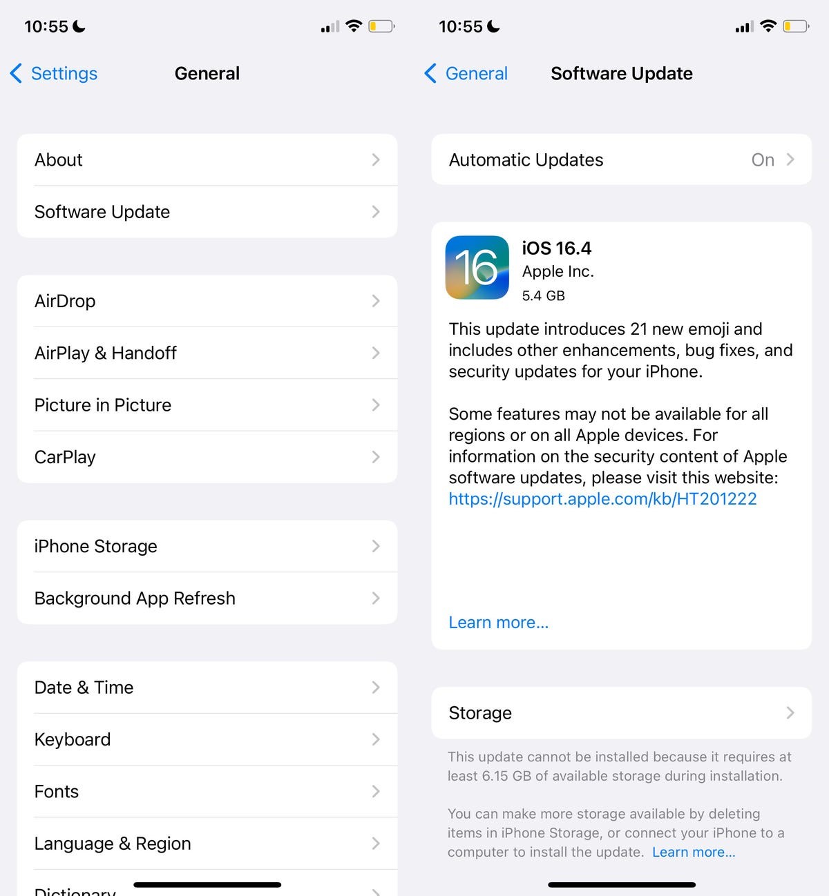 Почему не загружается ios 18