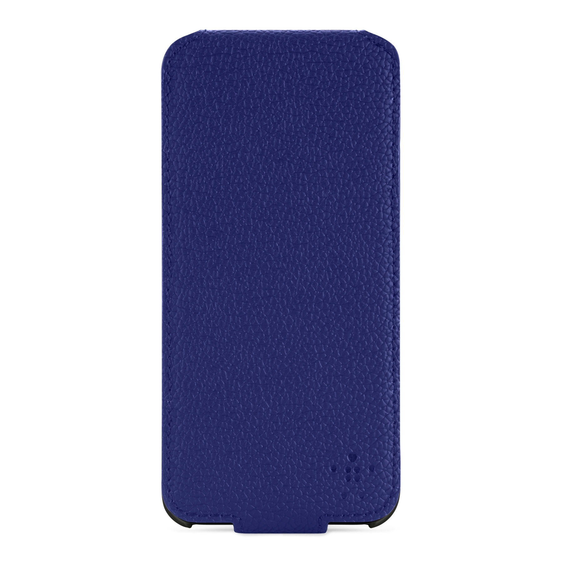Belkin Snap Folio - кожен флип кейс за iPhone 5, iPhone 5S, iPhone SE (син)