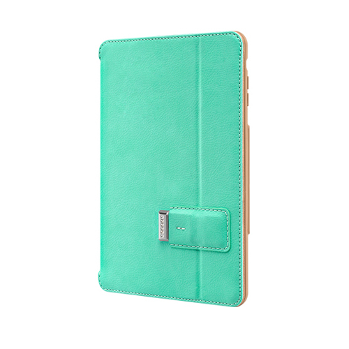 SwitchEasy Pelle Swarovski - луксозен кожен калъф и поставка за iPad mini, iPad mini 2 (зелен)