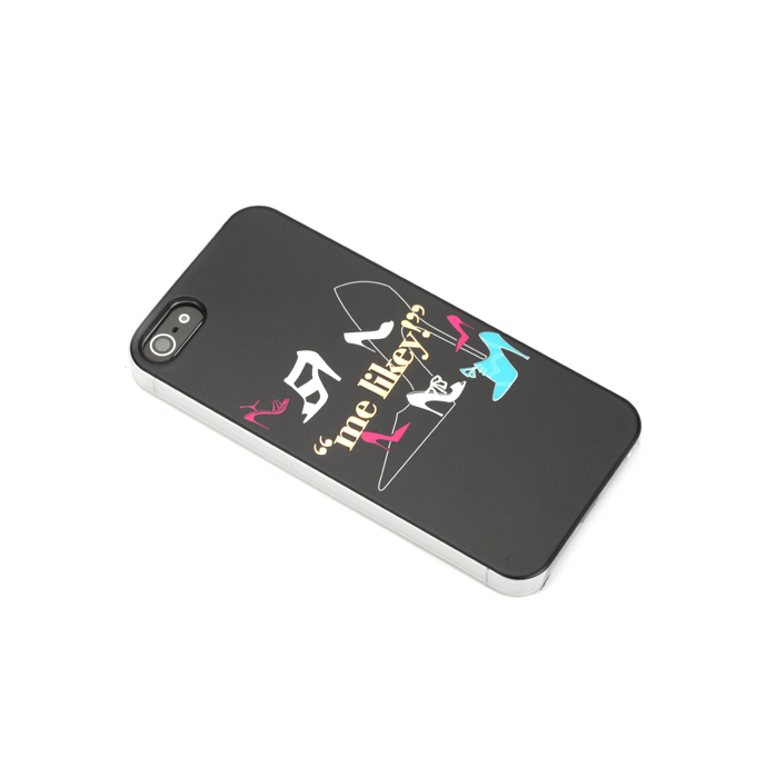 Sex And The City Me Likey Gold Case - поликарбонатов кейс за iPhone 5, iPhone 5S, iPhone SE (черен)
