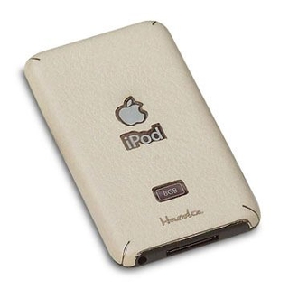 HardCE iMAT II кожен скин за задния панел на iPod Touch 2 и 3 (бежов)