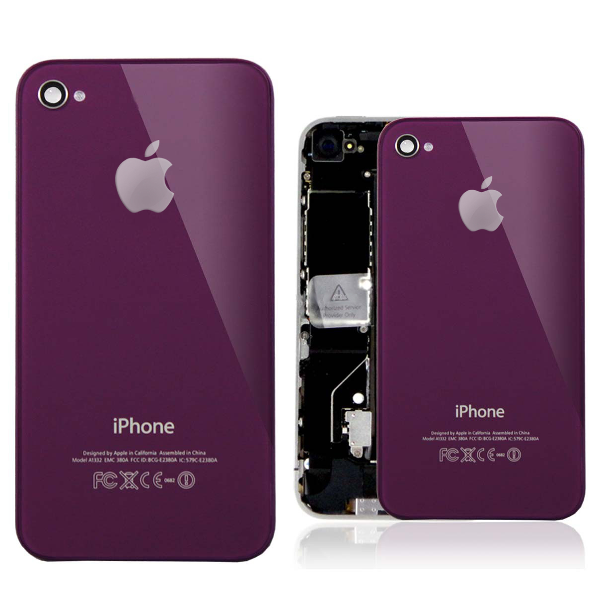 iPhone 4S Backcover - резервен заден капак за iPhone 4S (лилав)