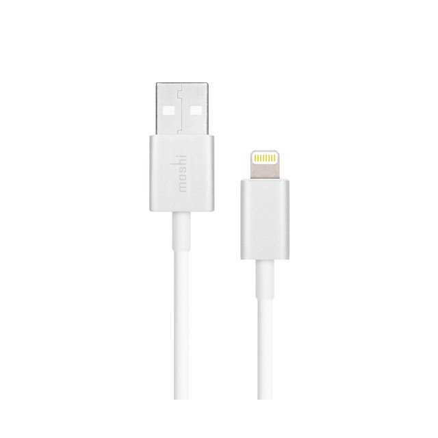 Moshi Lightning to USB Cable - USB кабел за iPhone с Lightning (100 см) (бял)