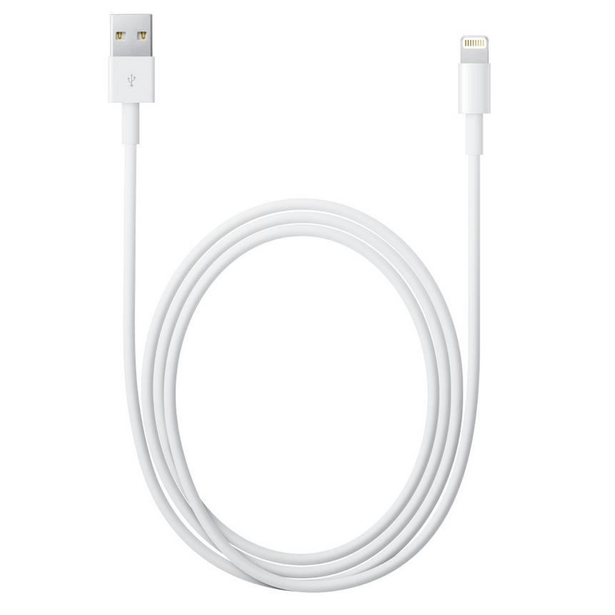 Apple Lightning to USB Cable 2m. - оригинален USB кабел за iPhone, iPad и iPod (2 метра) (retail опаковка)