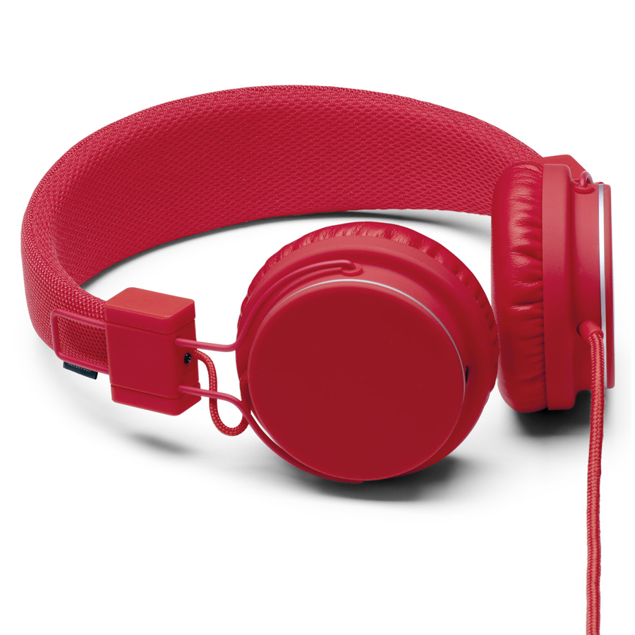 Urbanears Plattan - слушалки с микрофон и управление на звука за iPhone, iPod и iPad (червен)