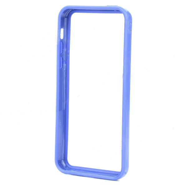 TPU Bumper Frame - силиконов бъмпер за iPhone 5C (тъмносин)