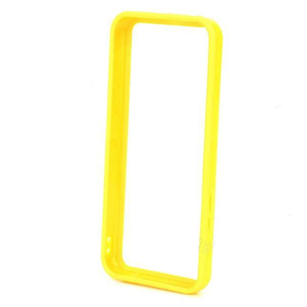 TPU Bumper Frame - силиконов бъмпер за iPhone 5C (жълт)