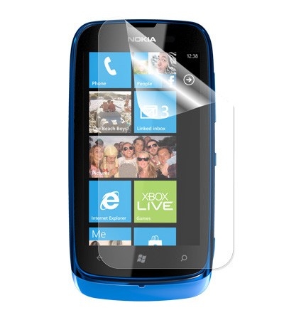 Trendy8 Screen Protector - защитно покритие за дисплея на Nokia Lumia 610 (2 броя)