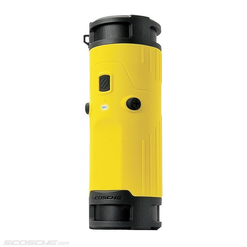 Scosche BoomBOTTLE Weatherproof Bluetooth - безжичен ударо и водоустойчив спийкър и микрофон за мобилни устройства (жълт)