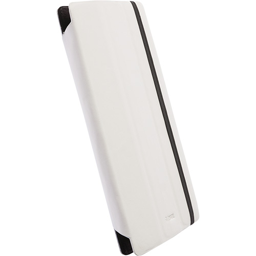 Krusell Donso Tablet Case Universal S - универсален кожен калъф и поставка за таблети от 6 до 7.9 инча (бял)