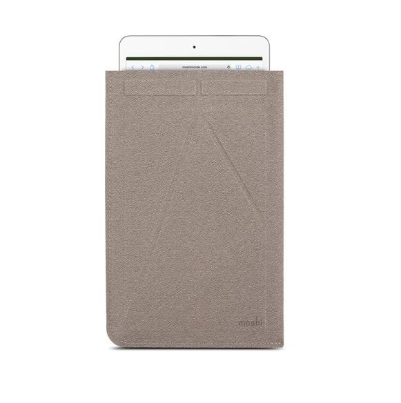 Moshi VersaPouch Mini - микрофибърен калъф и поставка за iPad mini и таблети до 8 инча (сив)