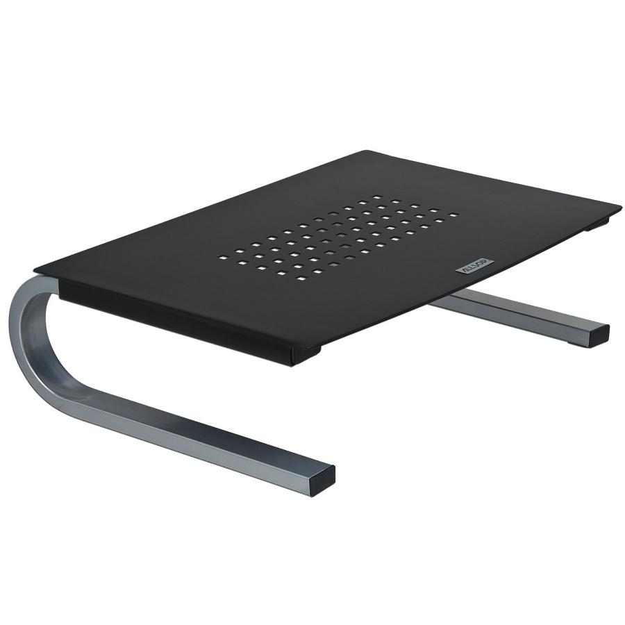 Allsop Redmond Monitor Stand - алуминиева поставка за MacBook, преносими компютри и монитори (черна)