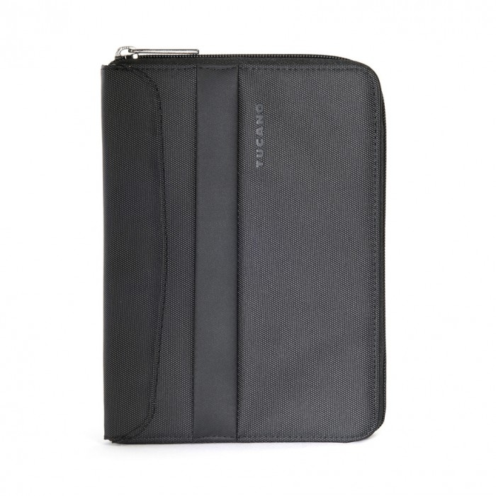 Tucano WorkIn Zip Case - калъф с цип и вграден кейс с поставка за iPad mini и таблети до 8 инча (черен)