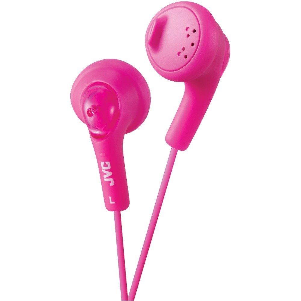 JVC HAF160 Gumy Bass Boost Stereo Headphones - слушалки за смартфони и мобилни устройства (розов)
