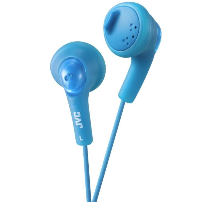JVC HAF160 Gumy Bass Boost Stereo Headphones - слушалки за смартфони и мобилни устройства (син)