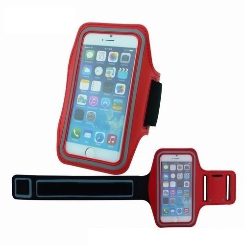 TIPX Armband Case - спортен калъф за ръката за смартфони с дисплеи от 4.1 до 4.8 инча (червен)