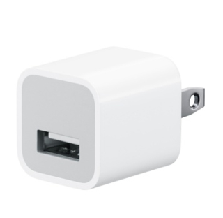 Apple USB US Power Adapter 5W - оригиналнo захранване с USB изход за ел. мрежа за iPhone и iPod (US стандарт) (bulk)