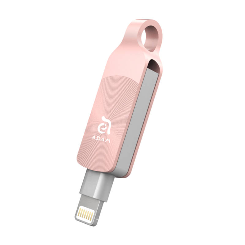 Adam Elements iKlips Duo Plus Lightning 32GB - външна памет за iPhone, iPad, iPod с Lightning (32GB) (розово злато)