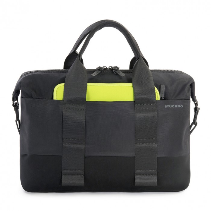 Tucano Modo Bag - чанта с дръжки и/или презрамка за MacBook Pro 15, Retina 15 и преносими компютри до 15 инча (черен)