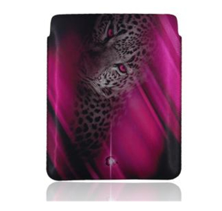 Leopard Cover Case - кожен калъф тип джоб за iPad (първо поколение)