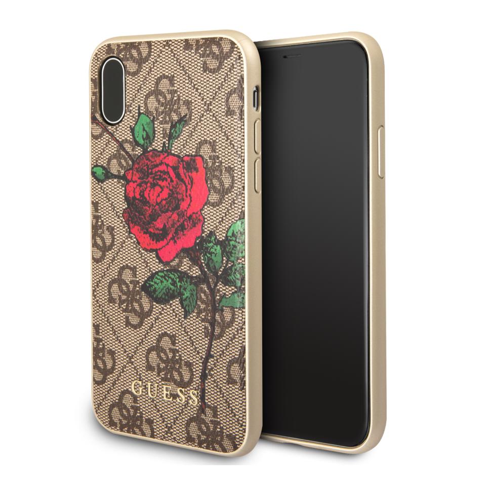 Guess Flower Desire Leather Hard Case for iPhone XS, X Price — Dice.bg