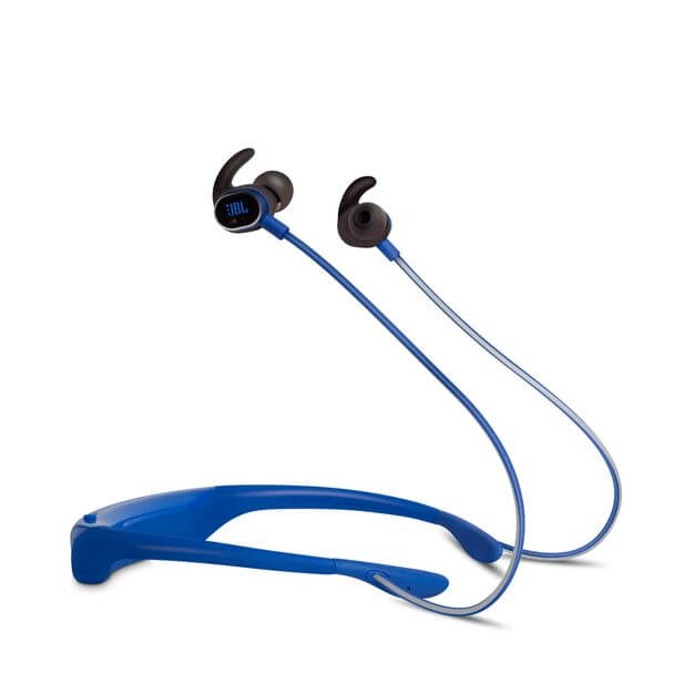 JBL Reflect Response Wireless Sport Headphones - безжични спортни слушалки с микрофон и управление на звука за iPhone, iPod и iPad и мобилни устройства (син)
