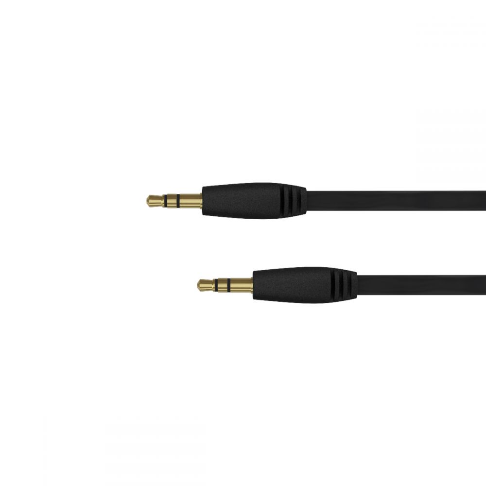 Just Wireless Aux Audio Cable - качествен 3.5 мм. аудио кабел (180 см) (черен)