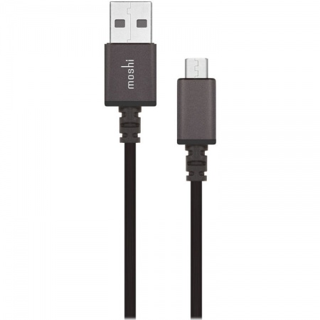 Moshi microUSB Charge and Sync Cable - кабел за устройства с microUSB порт (3 метра) (черен)