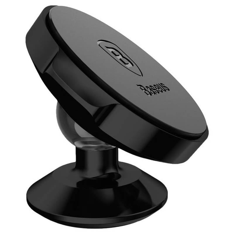 Baseus Small Ears Magnetic Rotation Holder - магнитна поставка за гладки повърхности за смартфони (черен)