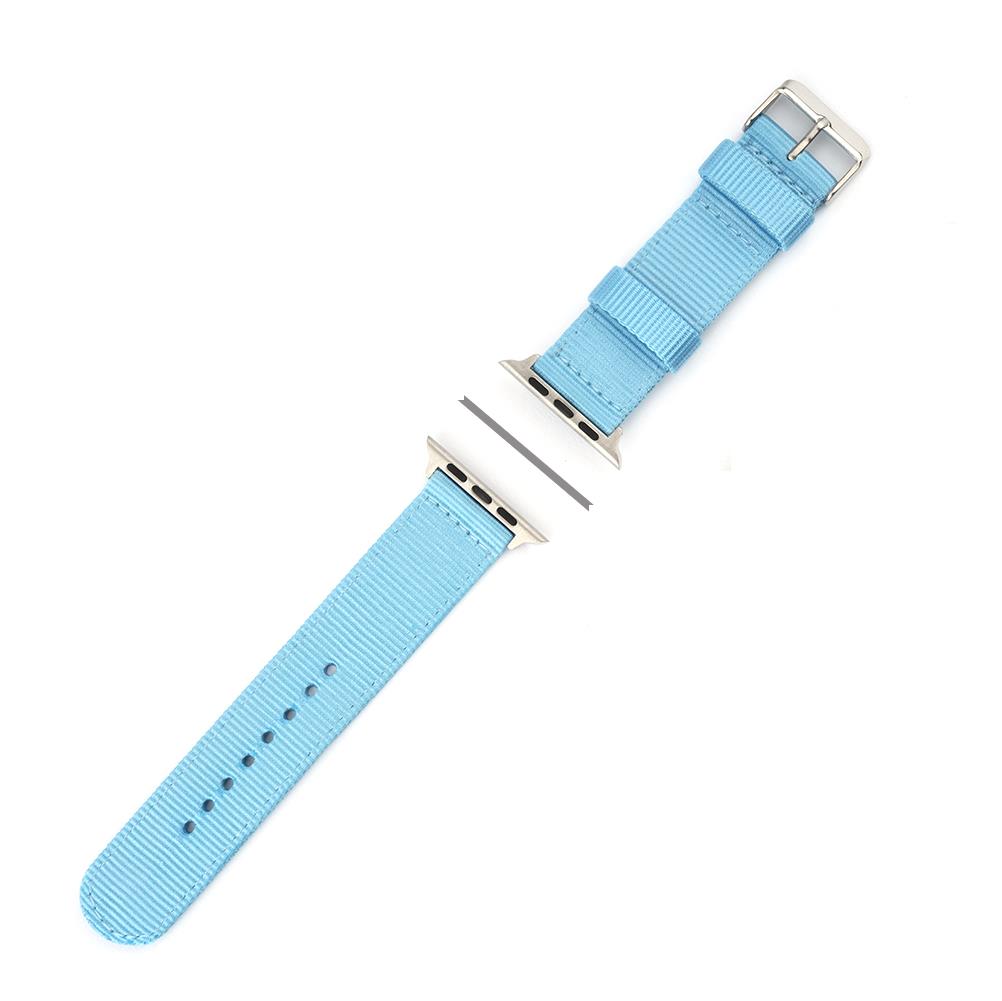 4smarts Fabric Wrist Band - текстилна каишка за Apple Watch 42мм, 44мм (светлосин)
