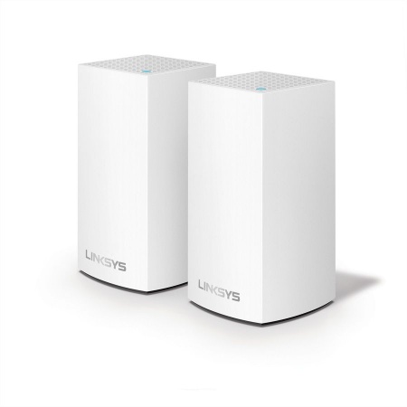 Linksys Velop AC2400 Intelligent Mesh WiFi System - интелигентна мрежова WiFi (рутер) система (2 броя) (бял)