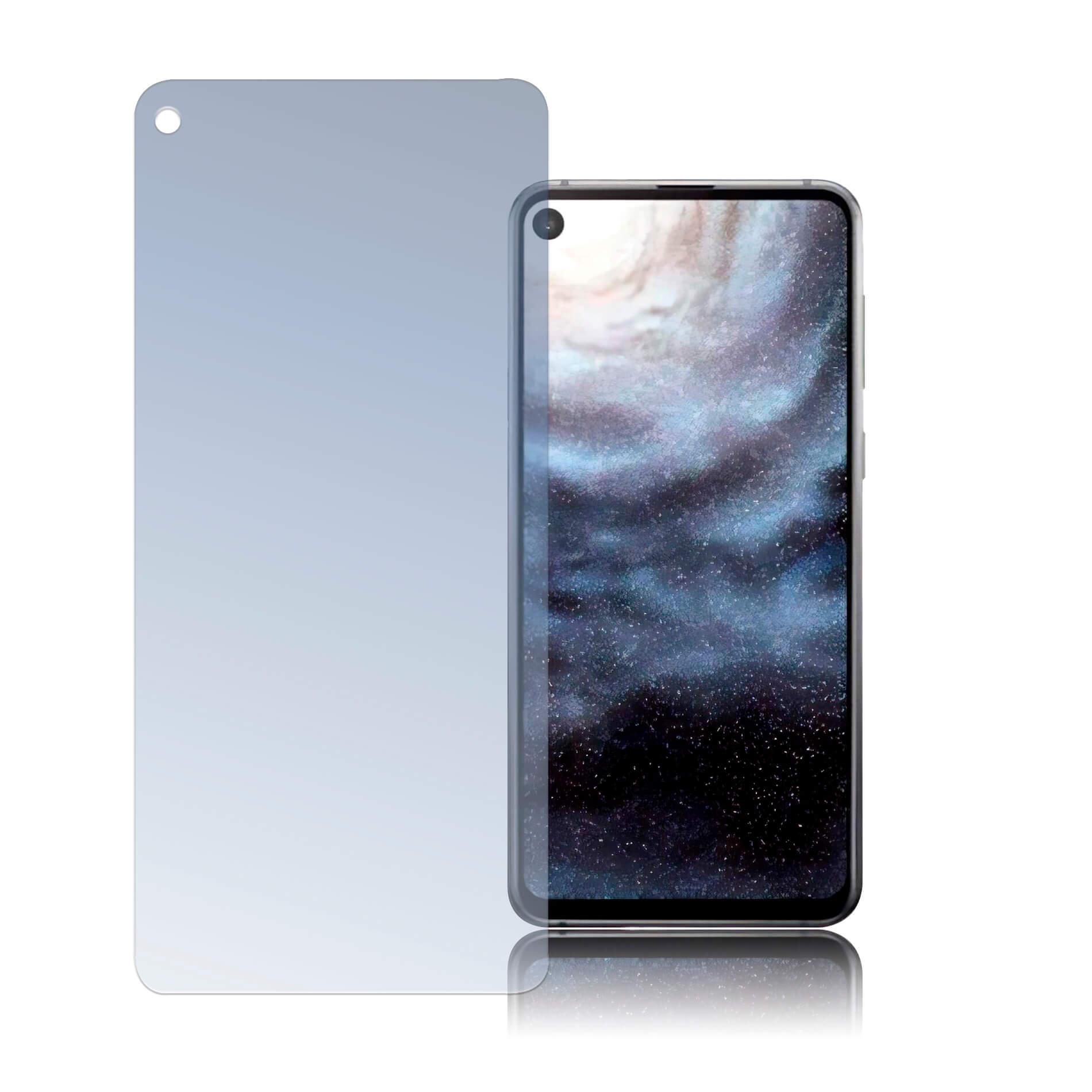 4smarts Second Glass Limited Cover - калено стъклено защитно покритие за дисплея на Samsung Galaxy A8s (прозрачен)