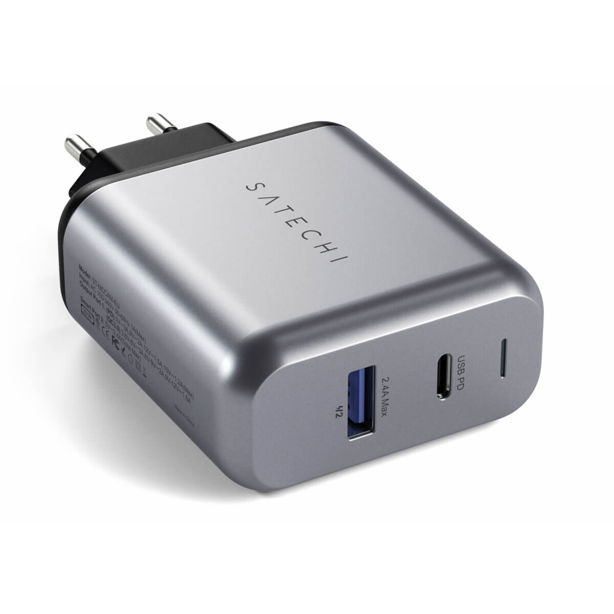 Charging grey. Satechi 30w Dual-Port Charger. Satechi 30w Dual-Port Travel Charger серый космос. Satechi 75w Dual Type-c PD Travel Charger Silver. Сетевая зарядка Satechi 30w Dual-Port Wall Charger.