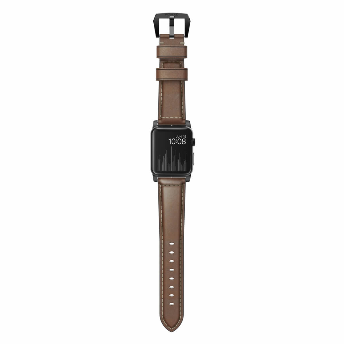Nomad Strap Traditional Leather Brown Connector Black 42, 44, 45, Ultra 49  mm , Darkbrown Price —
