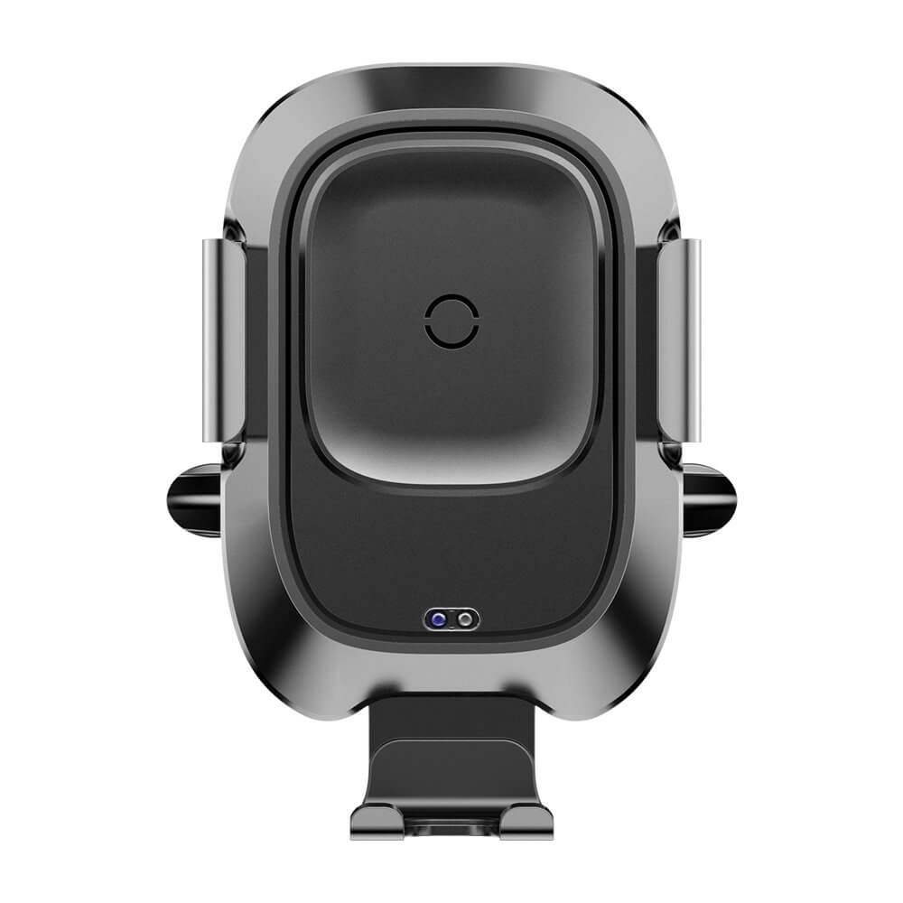 Baseus Smart Vehicle Bracket Wireless Charger (WXZN-01) - поставка за радиатора на кола с безжично зареждане за Qi съвместими смартфони (черен)