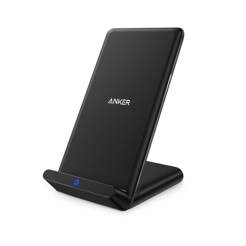 Anker PowerPort Wireless 5W Charging Stand - поставка (пад) за безжично зареждане за Qi съвместими устройства (черен)