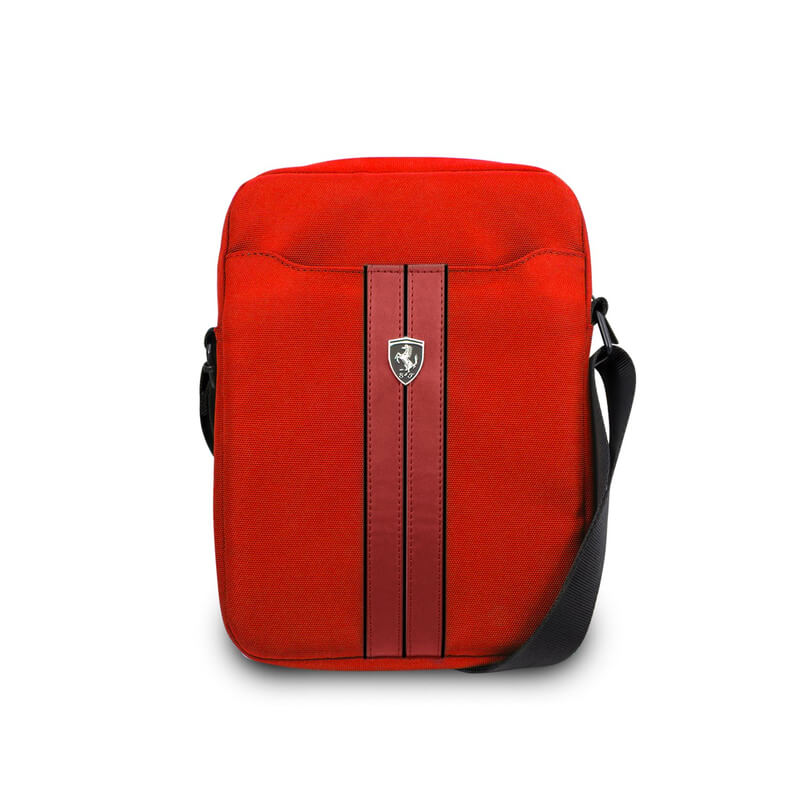 Ferrari Urban Tablet Bag - дизайнерска чанта с презрамка таблети до 8 инча (червен)