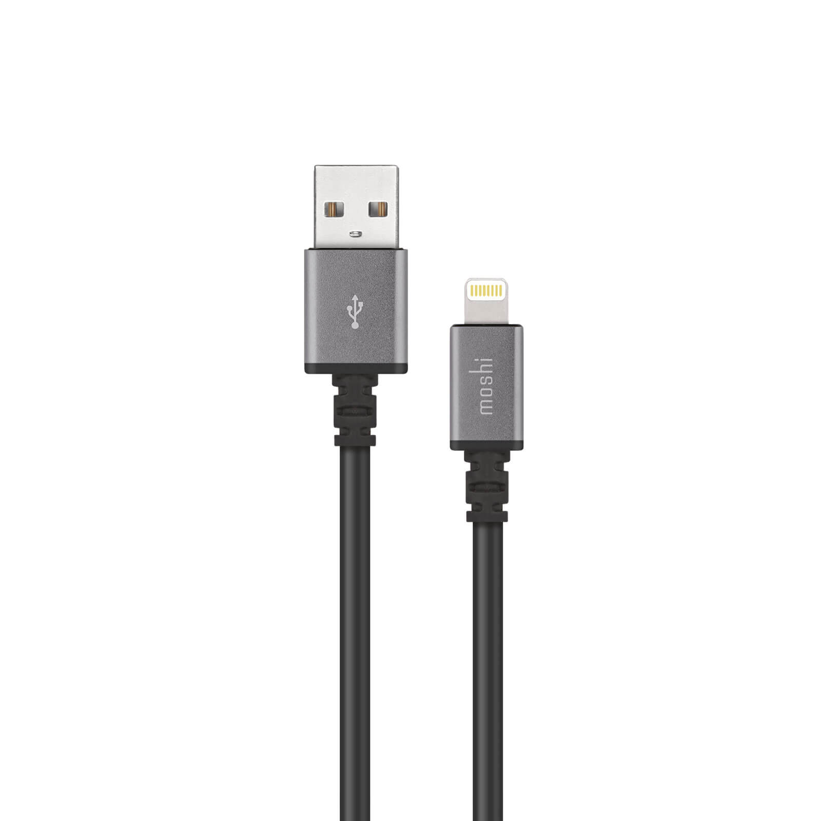 Moshi Lightning to USB Cable 3 m. - Lightning кабел за iPhone, iPad, iPod с Lightning (300 см) (черен)