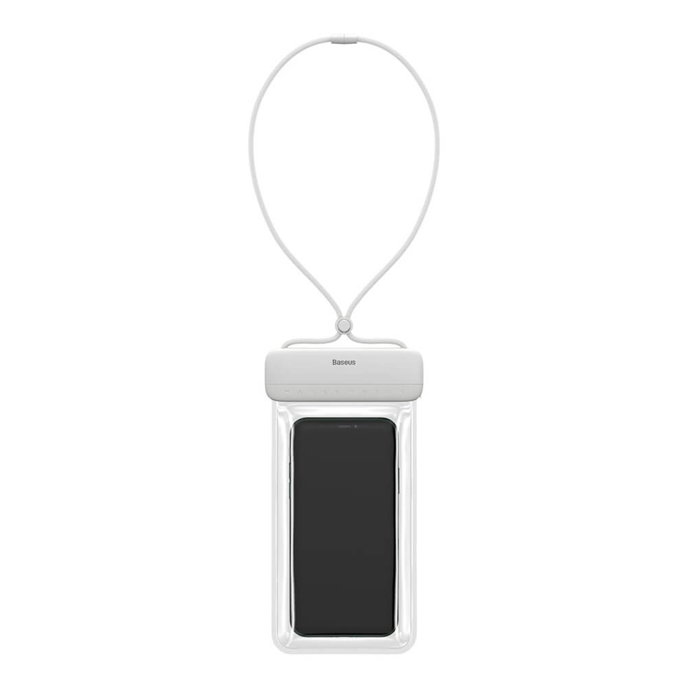 Baseus Lets Go Slip Cover Waterproof Bag - универсален водоустойчив калъф за смартфони до 7.2 инча (бял)