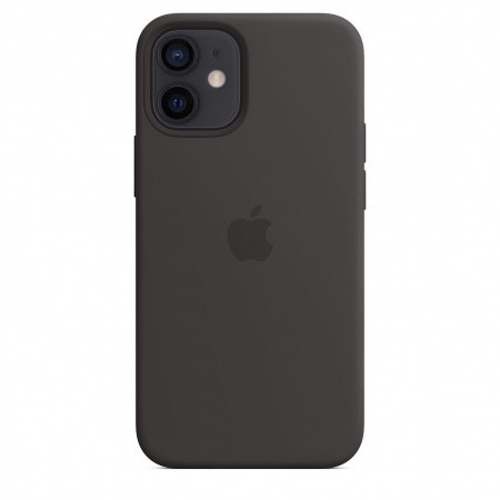 Apple iPhone Silicone Case with MagSafe - оригинален силиконов кейс за iPhone 12 mini с MagSafe (черен)