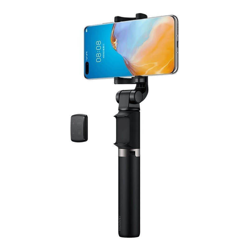Huawei AF15 Pro Selfie CF15R Stick + Tripod Telescopic Stand Bluetooth - разтегаем безжичен селфи стик и трипод за мобилни телефони (черен)