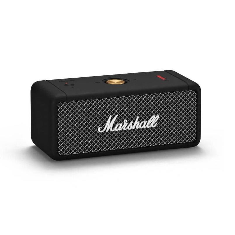 Marshall Emberton - безжичен портативен аудиофилски спийкър за мобилни устройства с Bluetooth (черен) 
