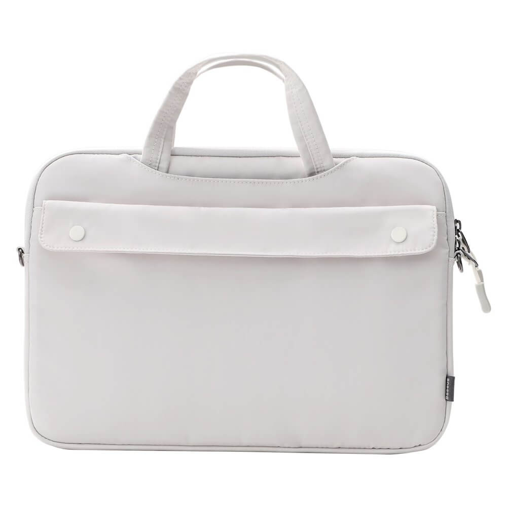Baseus Basics Series 13 Shoulder Computer Bag (LBJN-G02) - стилна чанта с презрамка за Macbook Pro 13, Air 13 и лаптопи до 13 инча (бял)