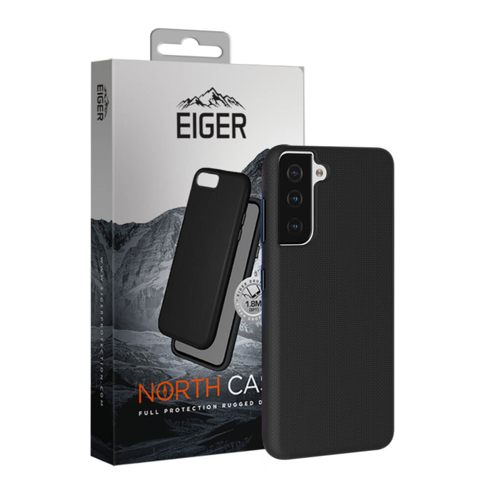 Eiger North Case - хибриден удароустойчив кейс за Samsung Galaxy S21 (черен)