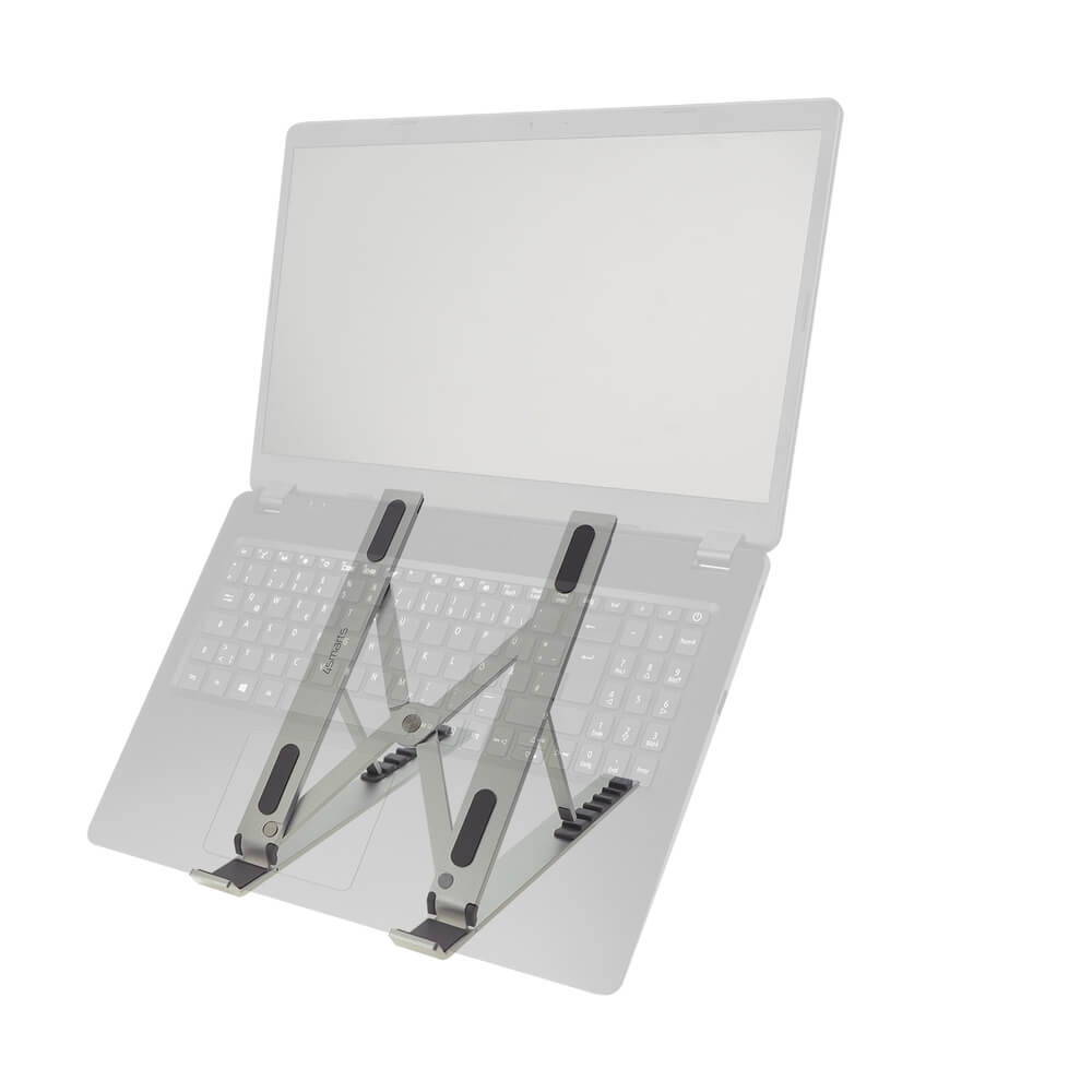 4smarts Foldable 2.0 Aluminium Stand for Laptops - сгъваема алуминиева поставка за MacBook и лаптопи до 17 инча (сребрист)