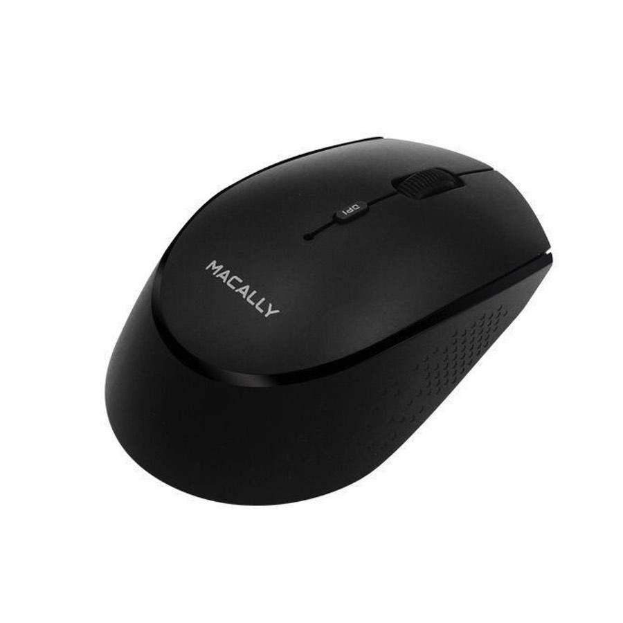 Macally Rechargeable Bluetooth Optical Mouse - презареждаема безжична блутут мишка за PC и Mac (черен) 