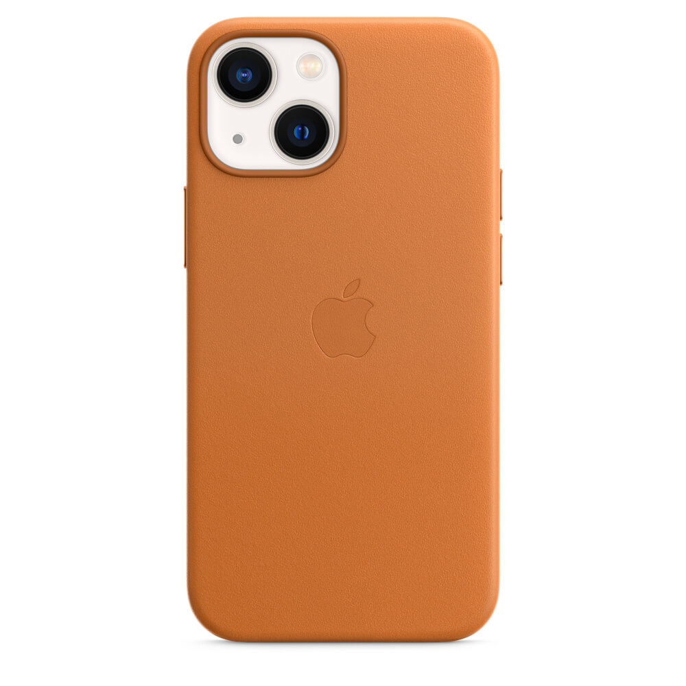 Apple iPhone Leather Case with MagSafe for iPhone 13 Mini (Golden Brown),  Orange Price — Dice.bg