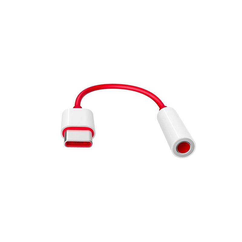 OnePlus USB-C to 3.5mm Adapter - пасивен адаптер USB-C към 3.5 мм. за устройства с USB-C порт (червен) (bulk)