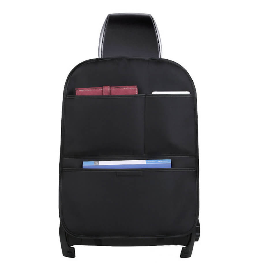 Multifunctional Car Seat Organizer - сгъваем органайзер за седелаката на автомобил (черен)